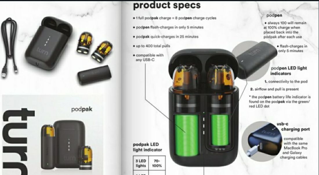 PodPak industrial design exploded view
