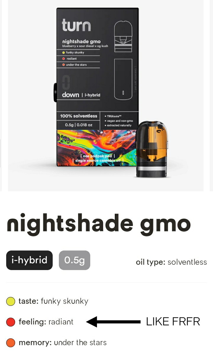Budtenderjack Reviews: Turn’s Nightshade GMO 0.5g Solventless&nbsp;Pod