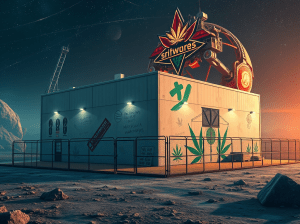 Cannabis greenhouse on Mars