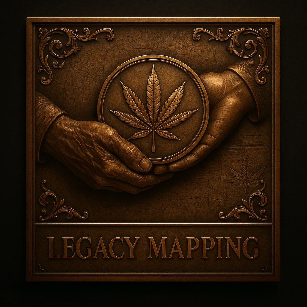 Bronze-and-smoke mythic tableau with runic halos and ritual light, evoking brand lore and legend